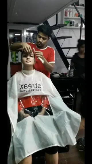 Cover for Haircut Transformation in a Salon Setting